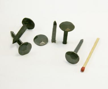 Chiodo forgiato a testa martellata e ornato in nero (100 chiodi) L : 30 mm - Ø 14 mm