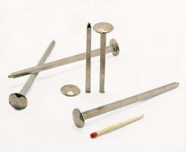 Chiodo forgiato a testa martellata in acciaio lucido (100 chiodi) L : 90 mm  - Ø 14 mm