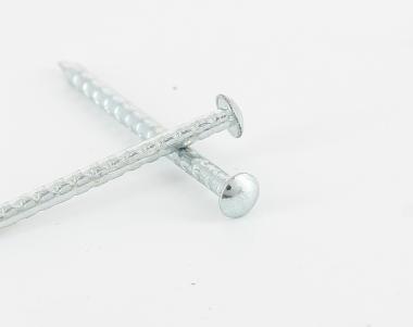 Punta a testa tonda e gambo dentellato in acciaio zincato  Ø 1.8 mm 