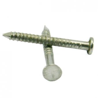 Punta con gambo rullato in acciaio chiaro (500g) L : 14 mm