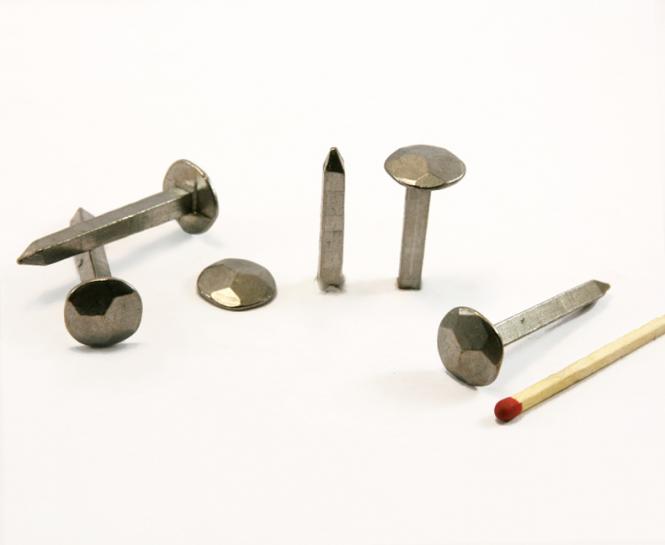 Chiodo forgiato a testa martellata in acciaio lucido (100 chiodi) L : 30 mm  - Ø 14 mm
