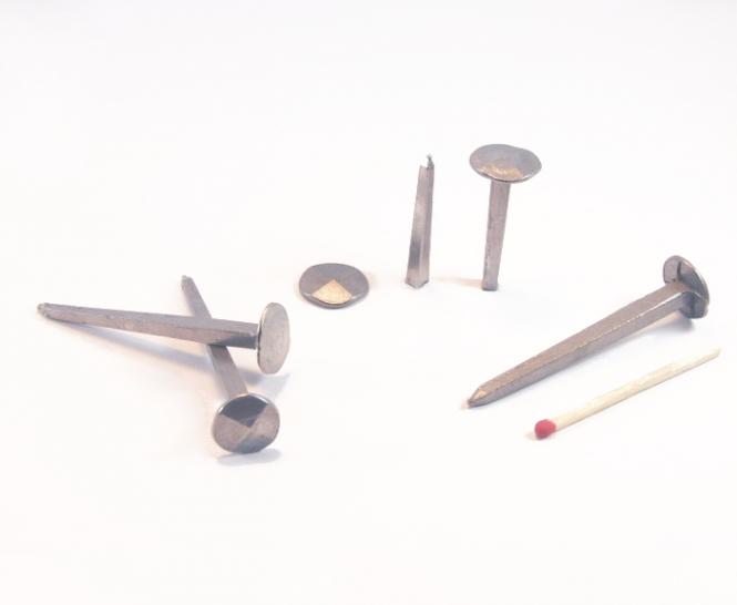 Chiodo forgiato testa diamante in acciaio lucido (100 chiodi) L : 50 mm - Ø 10 mm
