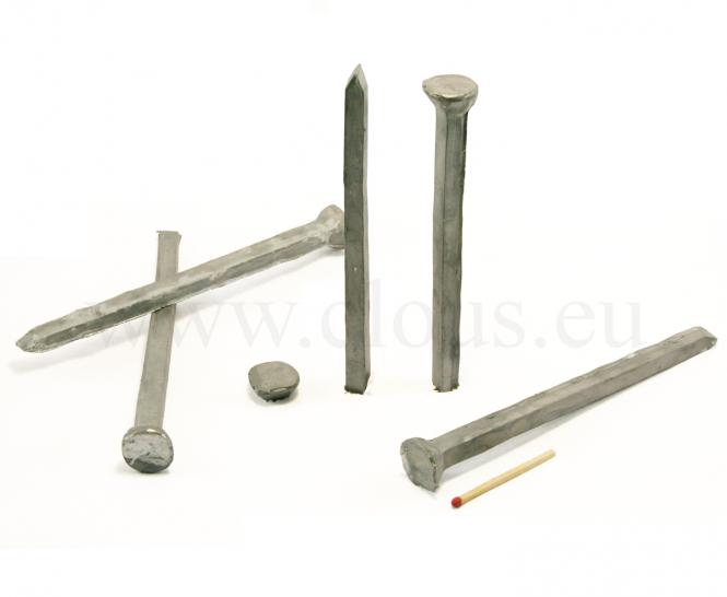 Chiodi "carvella" in acciaio galvanizzato e testa svasata (25 chiodi) L : 175 mm ( 25 chiodi )
