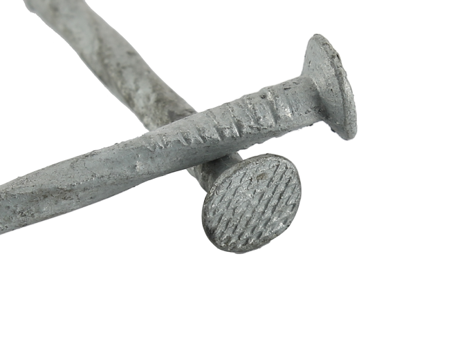 Chiodi elicoidali in acciaio galvanizzato a testa piana Ø 4.5 mm (1kg) 
