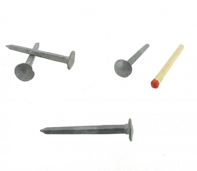 Chiodo forgiato a testa diamante in acciaio galvanizzato L : 40 mm - Ø 10 mm