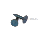 Chiodi in acciaio blu a testa piana larga L: 10 mm Ø 2.2 mm